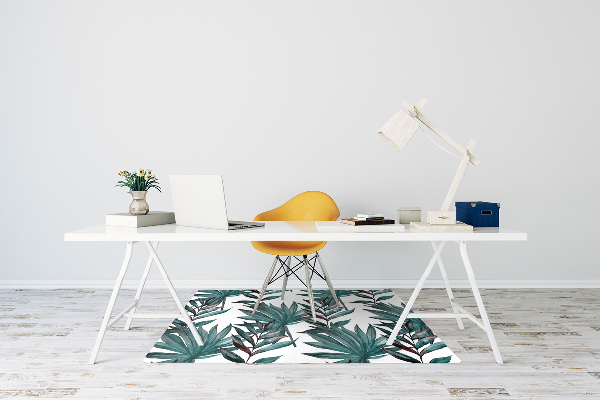 Tapis fauteuil bureau Illustration tropicale