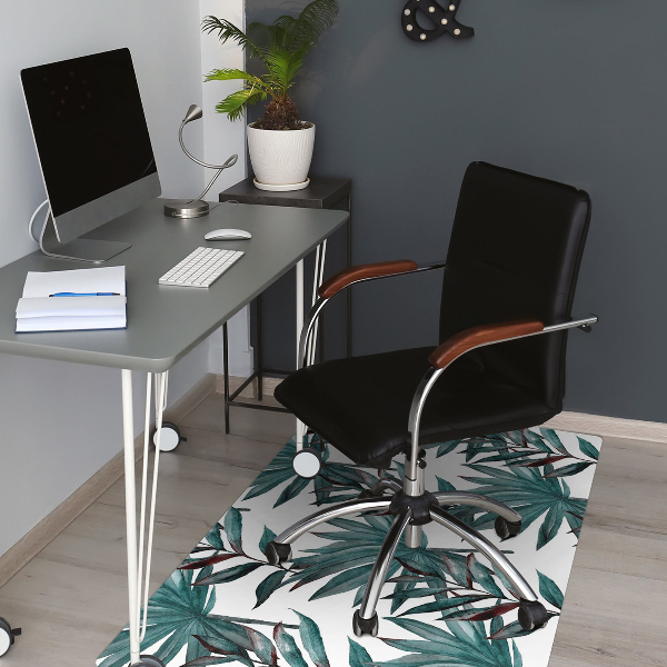 Tapis fauteuil bureau Illustration tropicale