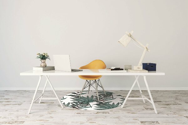 Tapis fauteuil bureau Illustration tropicale