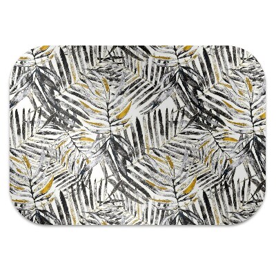 Tapis bureau Feuilles noires