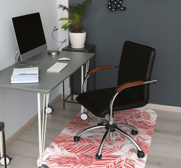 Tapis pour chaise de bureau Jungle rose