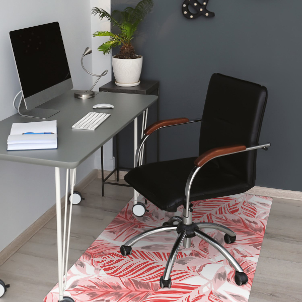 Tapis pour chaise de bureau Jungle rose