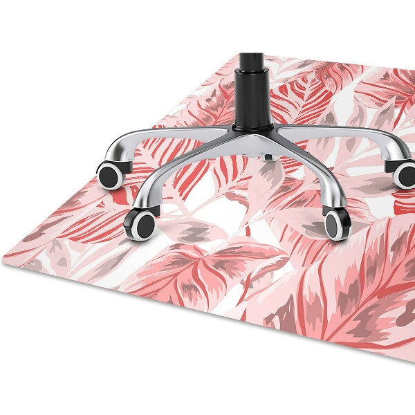 Tapis pour chaise de bureau Jungle rose