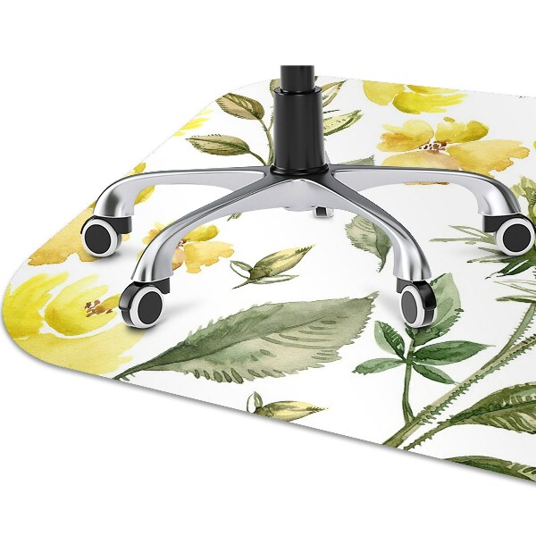 Tapis de chaise Fleurs jaunes