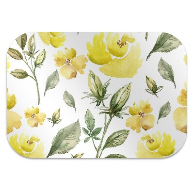 Tapis de chaise Fleurs jaunes