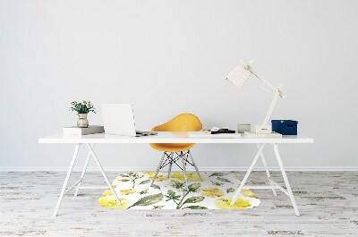 Tapis de chaise Fleurs jaunes