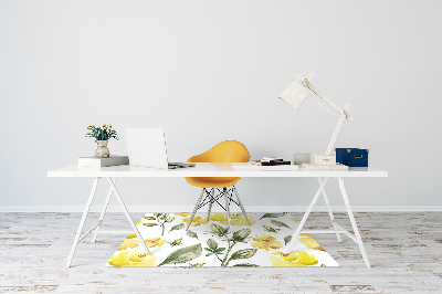 Tapis de chaise Fleurs jaunes