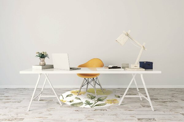 Tapis de chaise Fleurs jaunes