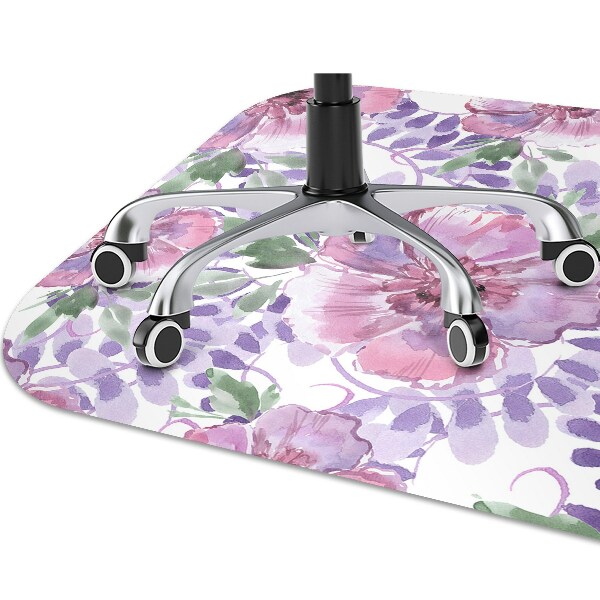Tapis protège sol Fleurs pourpres