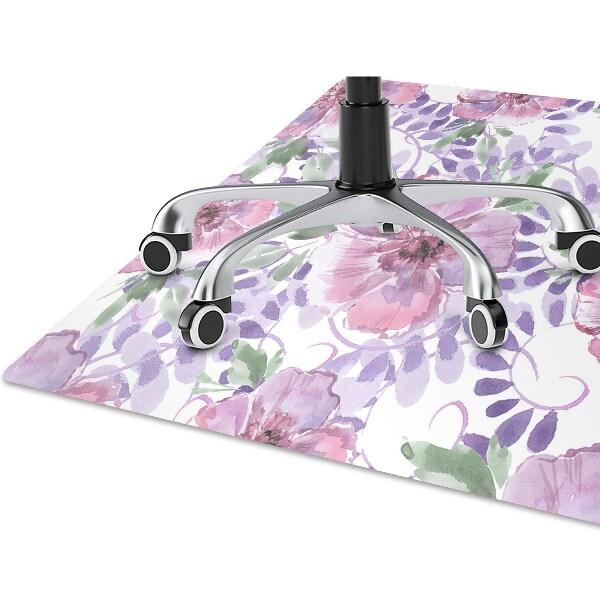 Tapis protège sol Fleurs pourpres