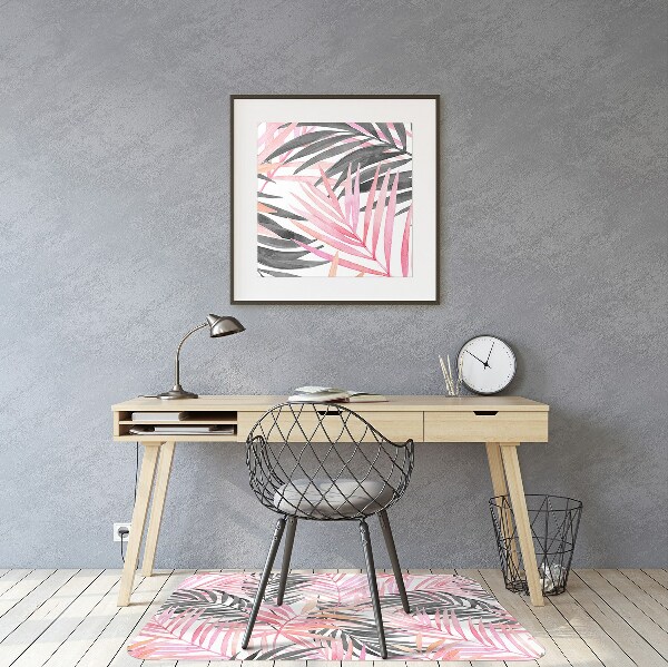 Tapis pour chaise de bureau Feuilles de palmier