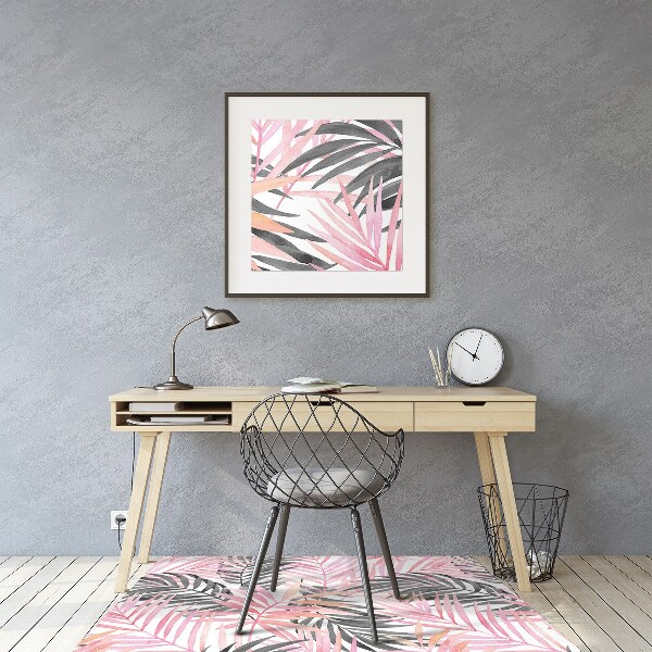 Tapis pour chaise de bureau Feuilles de palmier