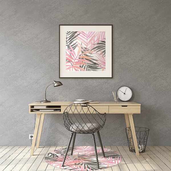 Tapis pour chaise de bureau Feuilles de palmier