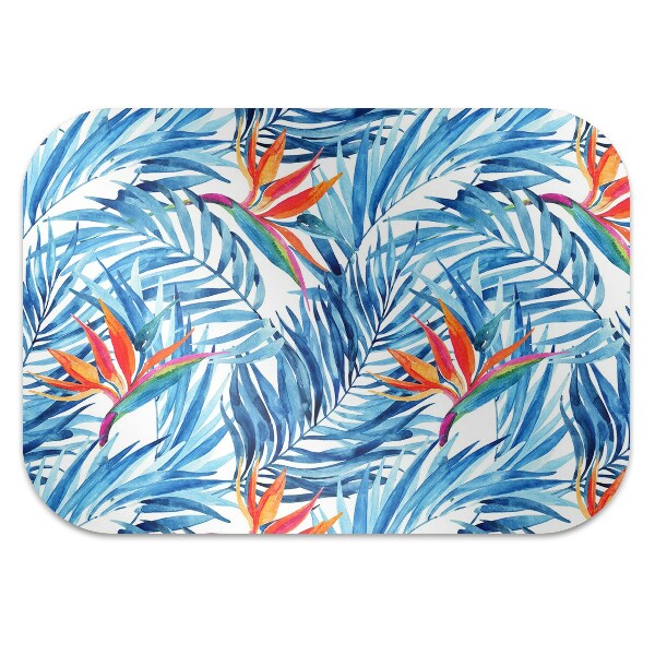 Tapis de chaise Paradis bleu