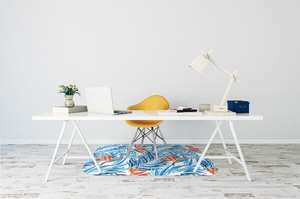 Tapis de chaise Paradis bleu