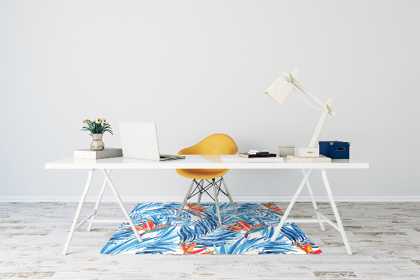 Tapis de chaise Paradis bleu