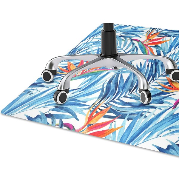 Tapis de chaise Paradis bleu
