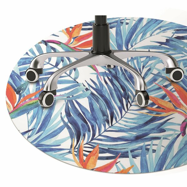 Tapis de chaise Paradis bleu