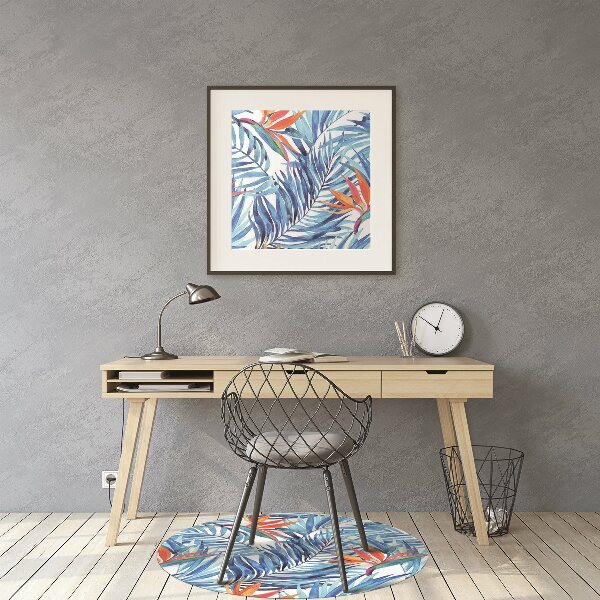 Tapis de chaise Paradis bleu