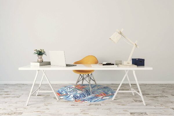 Tapis de chaise Paradis bleu