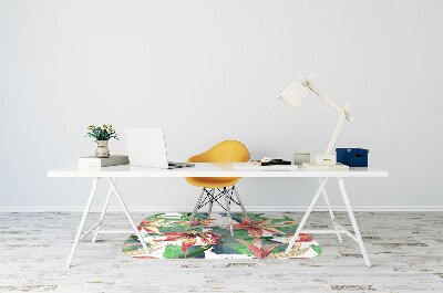 Tapis de chaise de bureau Fleur