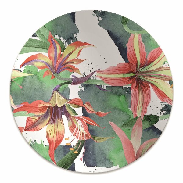 Tapis de chaise de bureau Fleur