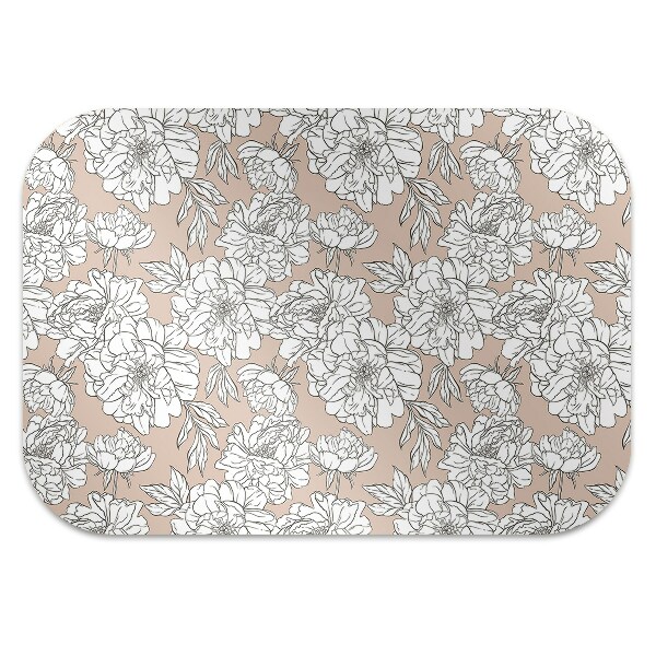 Tapis pour chaise de bureau Fleurs artistiques