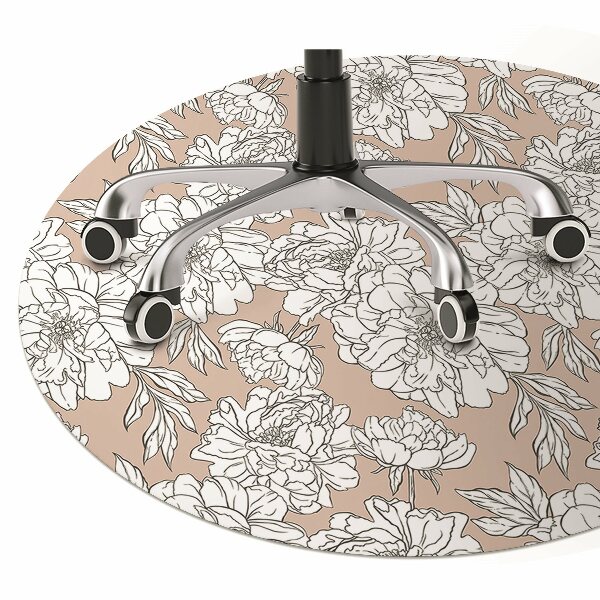 Tapis pour chaise de bureau Fleurs artistiques