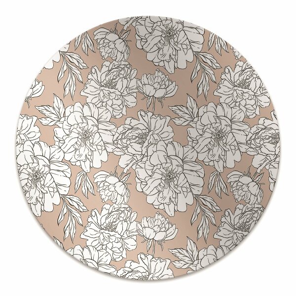 Tapis pour chaise de bureau Fleurs artistiques