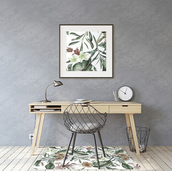 Tapis de chaise de bureau Fleurs de printemps