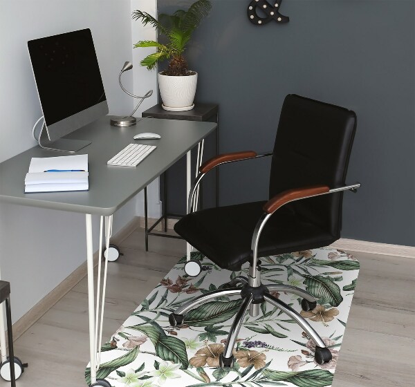 Tapis de chaise de bureau Fleurs de printemps