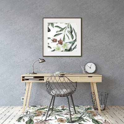 Tapis de chaise de bureau Fleurs de printemps