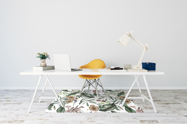 Tapis de chaise de bureau Fleurs de printemps
