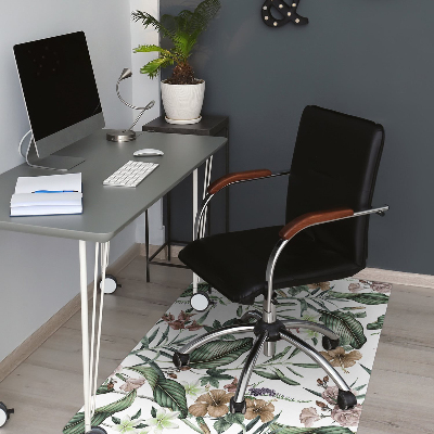 Tapis de chaise de bureau Fleurs de printemps