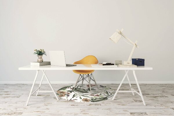 Tapis de chaise de bureau Fleurs de printemps