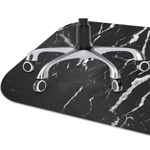 Tapis bureau Marbre noir