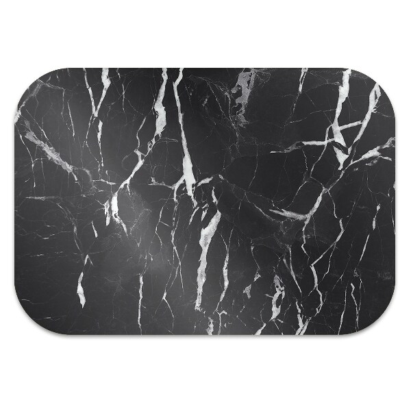 Tapis bureau Marbre noir
