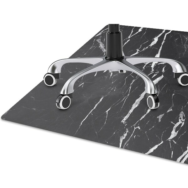 Tapis bureau Marbre noir
