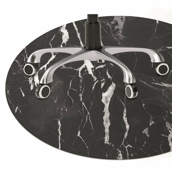 Tapis bureau Marbre noir