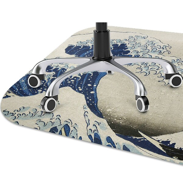 Tapis de chaise de bureau Art japonais