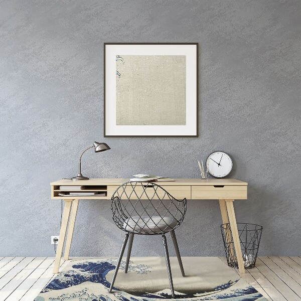 Tapis de chaise de bureau Art japonais