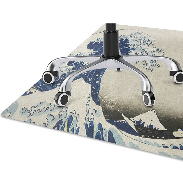 Tapis de chaise de bureau Art japonais