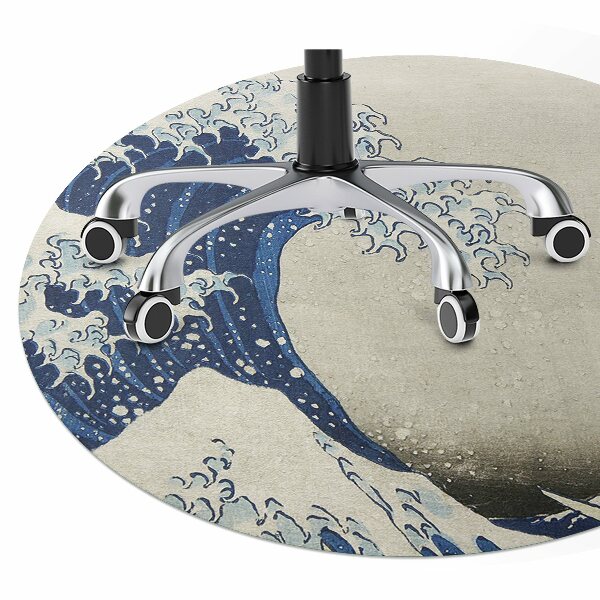 Tapis de chaise de bureau Art japonais