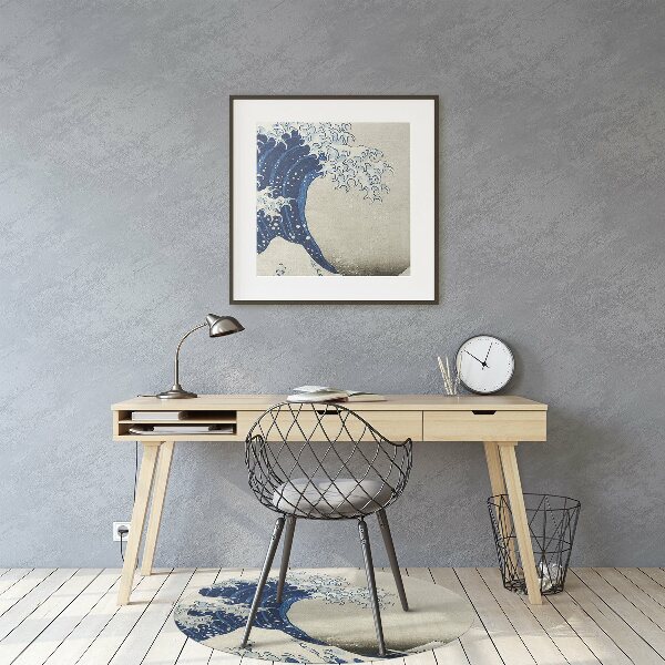 Tapis de chaise de bureau Art japonais