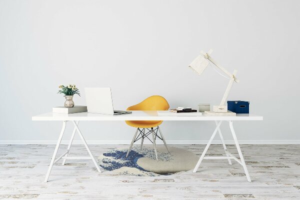 Tapis de chaise de bureau Art japonais