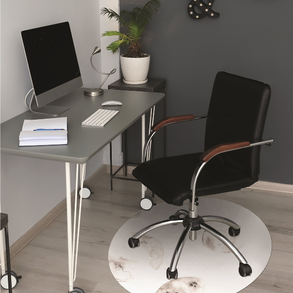 Tapis de chaise de bureau Lune