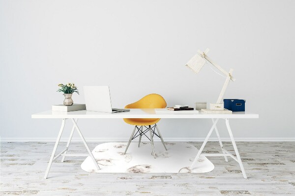 Tapis de chaise de bureau Lune