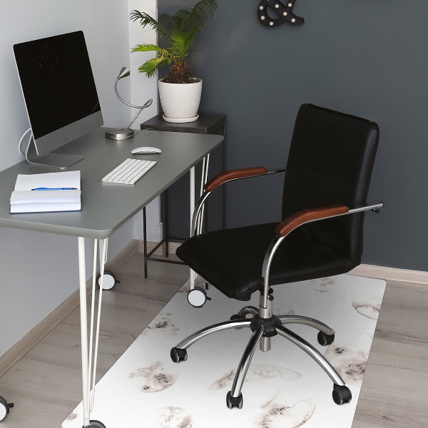 Tapis de chaise de bureau Lune
