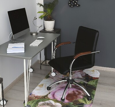 Tapis pour chaise de bureau Jardin de roses