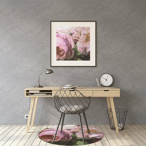 Tapis pour chaise de bureau Jardin de roses